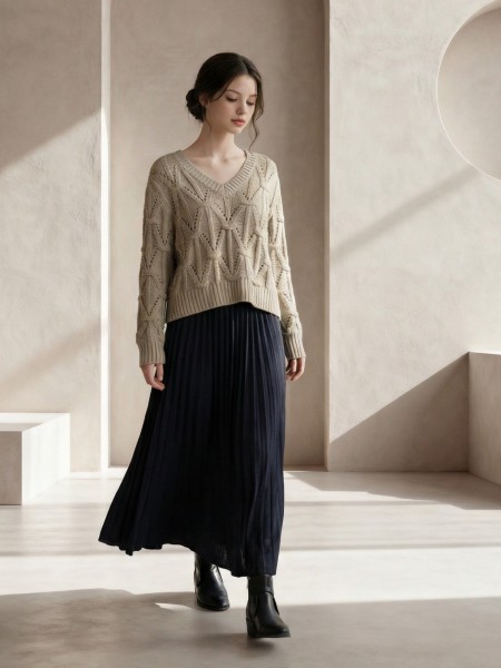 EID Rania Pattern Knit Top