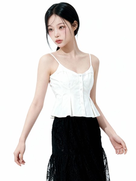 Lisa Linen Flare Top