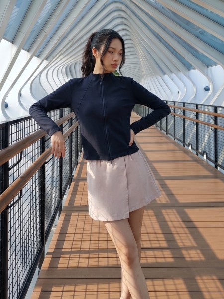 JR NRC Collarless Zip Up Jacket