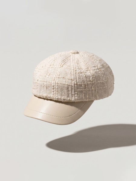 Paris Textured Tweed Golf Cap