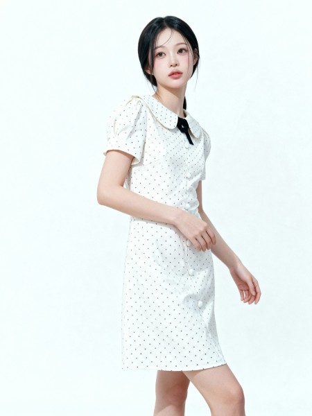 Jenny Dotty With Ribbon Dress