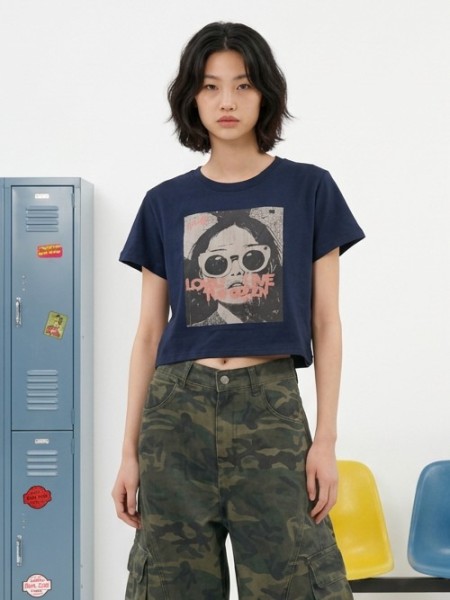 JR CORE NRC Long Live Queen Semi Crop Tee