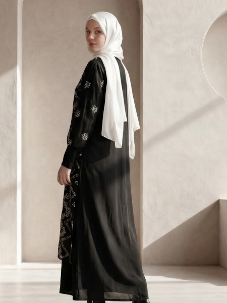 ELITE Tafetta Embroidery Layers Gamis