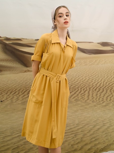 EID4 Adila Shirt Dress With Belt