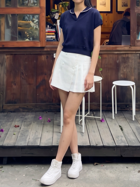 PG Golf Polo Knit Top