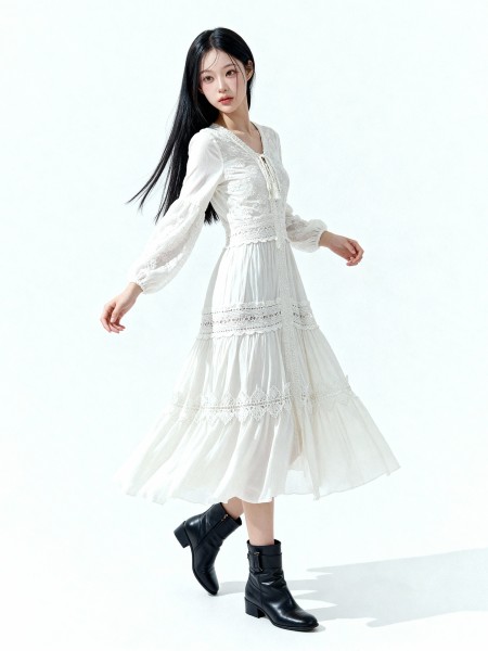 ELITE Embroidery Eyelet Valkeri Maxi Dress RO2