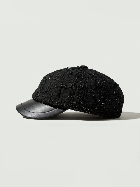 Paris Textured Tweed Golf Cap
