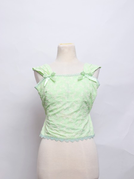 SEA Sunflower Embroidery Accent Top