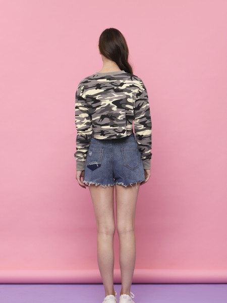 Best Buy Crop Army Sweater