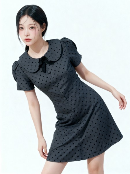 Jenny Dotty With Ribbon Dress