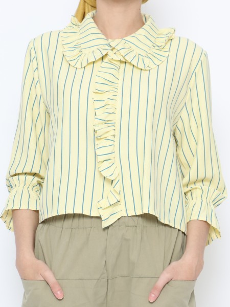 ANF Ruffles Stripe Shirt