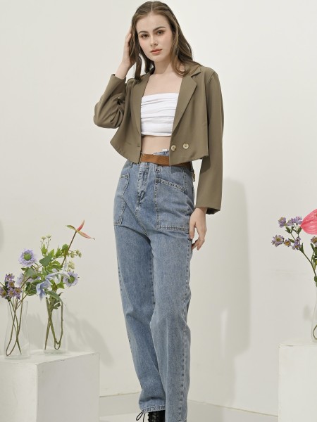 RC Cigarette Denim Pants w/ Kanvas Belt