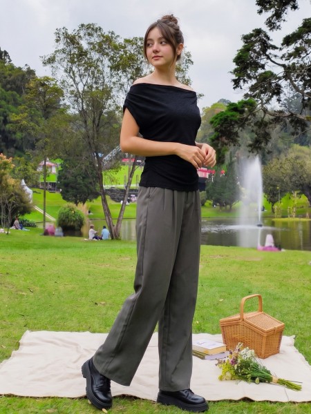 PG Off Shoulder Drapes Top
