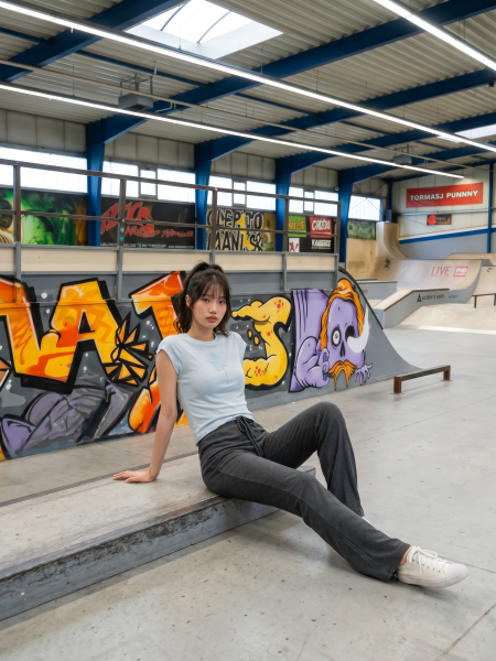 NRC Wide Leg Jersey Drawstring Pants