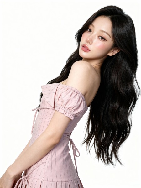 Faye Grid Lines Dress