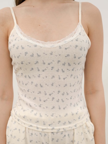 CORE 2 Pieces Set Flower Print Night Wear