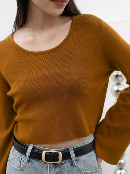 DITOX ROUND NECK ELAINE KNIT TOP