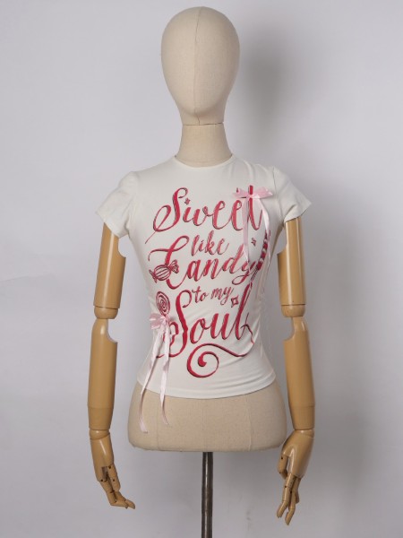 JR CORE SMARTEN ITS NOT EASY 3D RIBBON TEE RO1