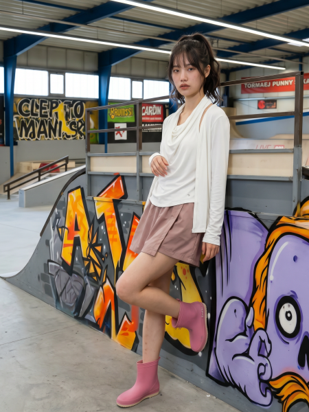 JR NRC Face Inner High Neck And Cardigan