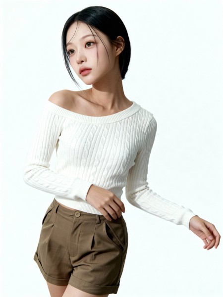 Dizza Off Shoulder Knit Top