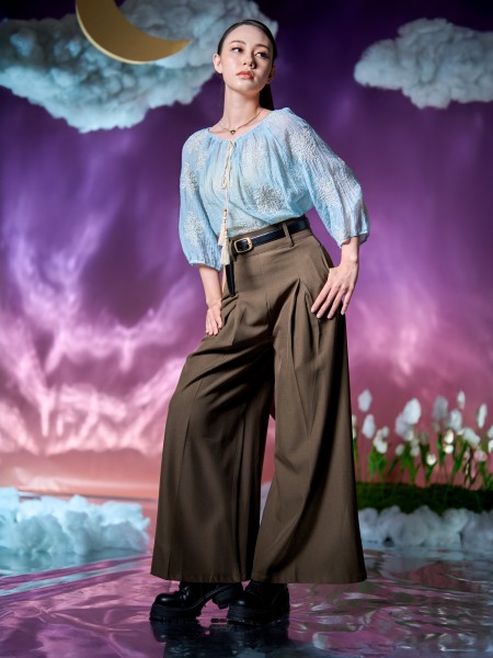 WW Farah Wide Leg High Waist Pants