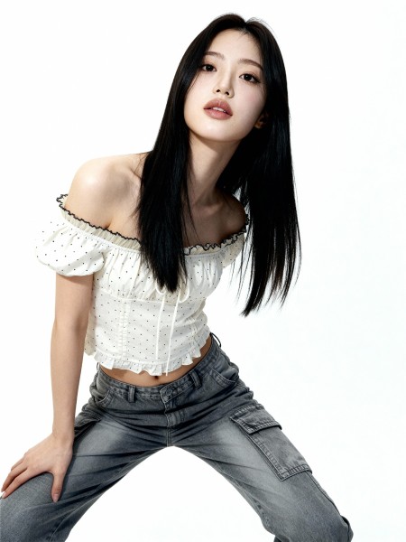 JR Noelle Polka Top FREE Scrunchie