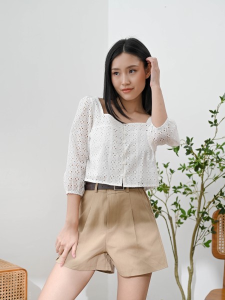 Kara Eyelet Shirt