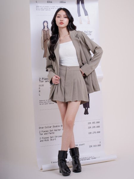 SMARTEN Bundling Blazer with Pleats Short