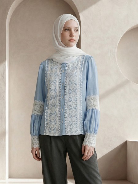 EID ELITE Sehar Sewn Embroidery Shirt