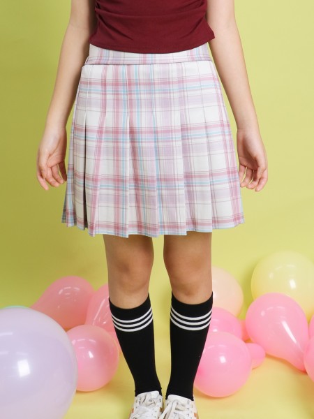 SEA CORE Checkered Pleats Skort
