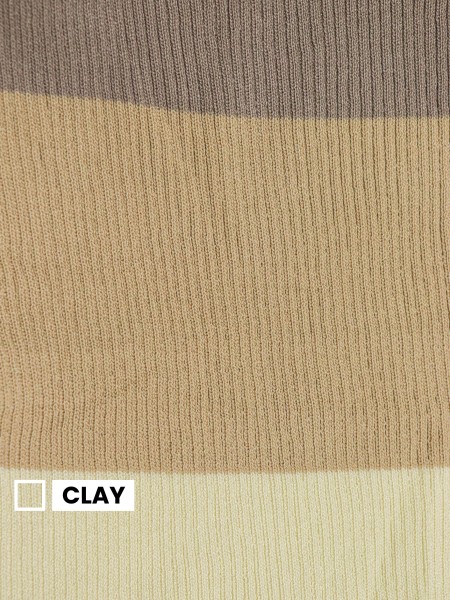 FELIZ23 Amary 3 Tones Knitted Sleeveless Top