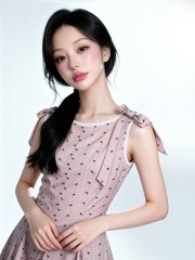 ELITE Pink Suede Ribbon Shoulder Bow Mini Dress