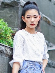 Laser  Cut Embroidered Shirt Top