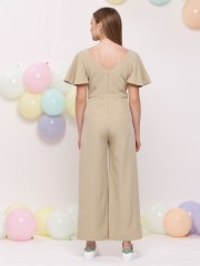 V Neck Flare Sleeves Jumpsuit