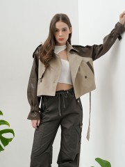 FELIZ23 Synthetic Leather Combi K-Jacket