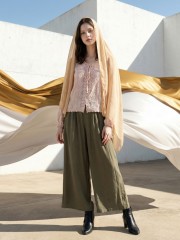 EID Double Earlop Wide Leg Pants
