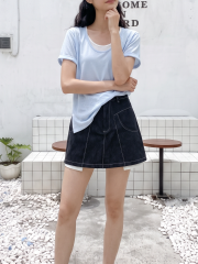 White Inner Seen Skort