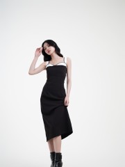 SMARTEN Corset Midi Dress