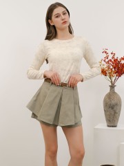 SEA Pleats Earth Color Skort