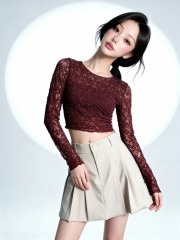 JR See-Thru Flower Tee