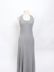 SMARTEN JERSEY MIDI HALTER DRESS