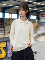 JR NRC Unwashed White Rabbit Lace Sweat Polo