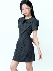 Jenny Dotty With Ribbon Dress