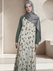 ELITE EID Asih Flower Print Gamis