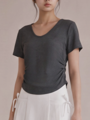 JR CORE Side Gather Tee