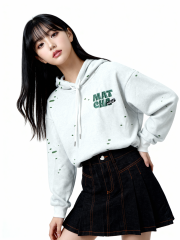 Hoodie Matcha Addict Oversize Sweater