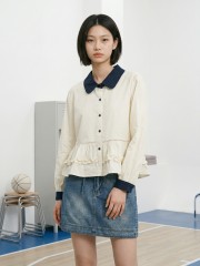 JR NRC Blue Accent Collar Shirt