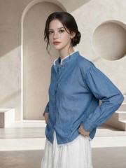 EID Harper Orien Collar Denim Shirt