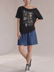 CORE FAITH Over FEAR Side Drop Shoulder Tee RO1