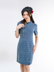 ELITE CNY Denim Oriental Dress RO1
